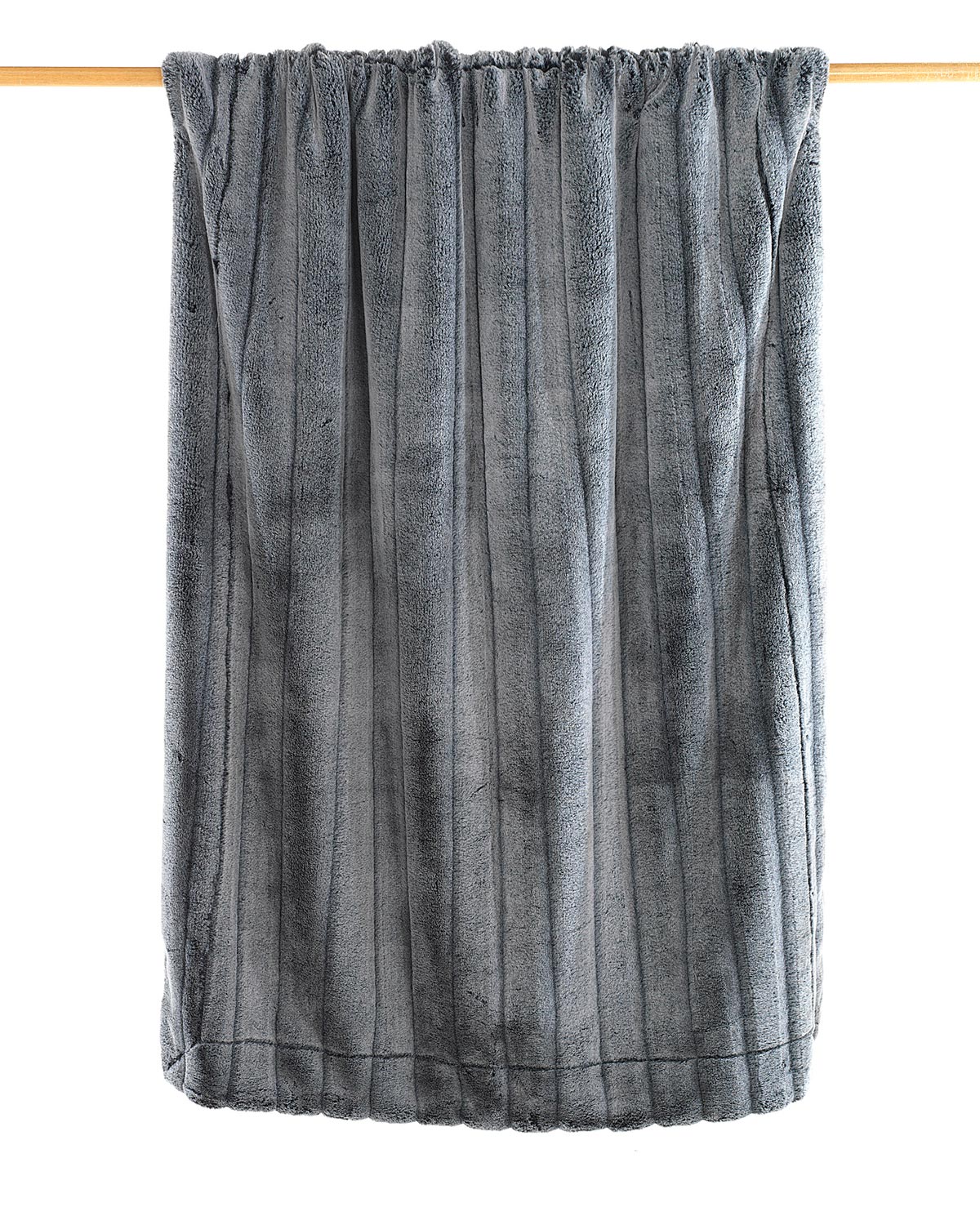 Plaid - Imitación piel gris - Imagen 2