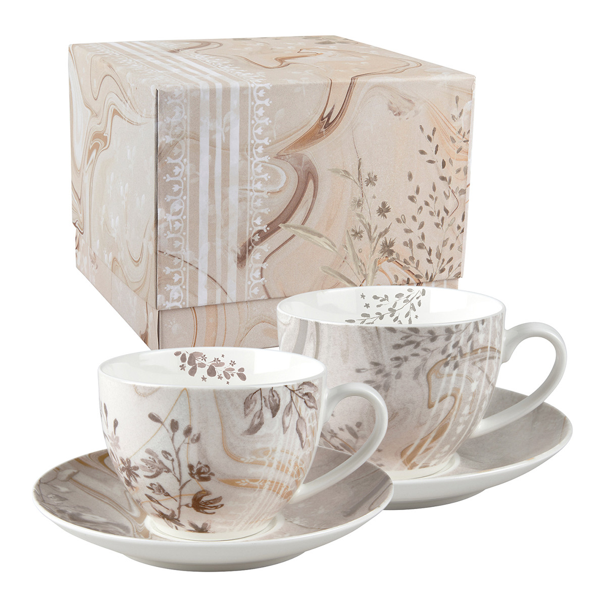 Set 2 tazas de té y platillo Palazzo Bello