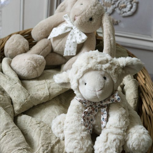 Oveja blanca de peluche - Imagen 2